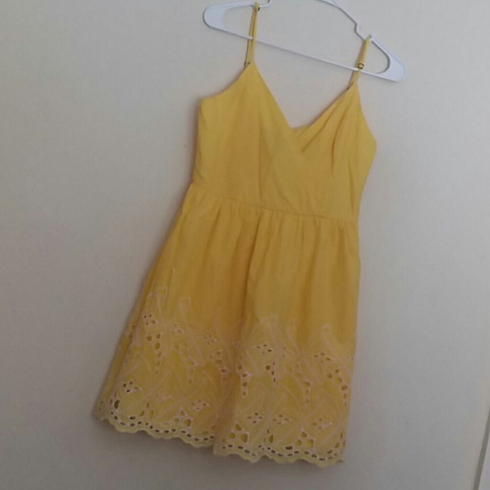 Altar'd State Spring Sun Dress Yellow